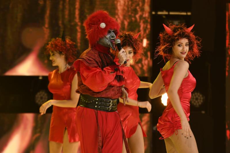 Una dintre măștile de la Revelionul Starurilor 2021, la Antena 1