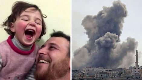 Lecție de viață! Ce face o fetiță de trei ani din Siria, când aude o bombă: „Ce facem când explodează?”