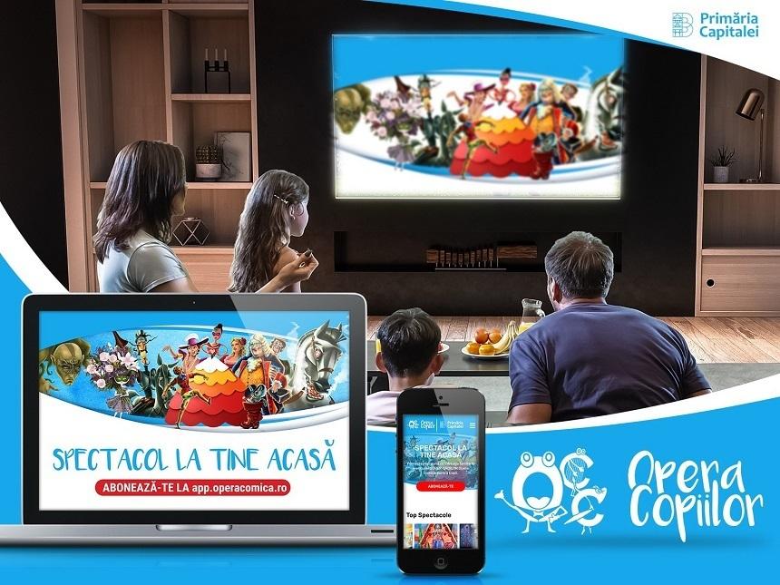 Opera Comică pentru Copii a lansat aplicaţia "Opera Copiilor" care permite vizionarea soectacolelor online