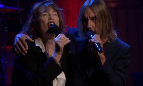 Jane Birkin şi Iggy Pop au cântat împreună o melodie compusă de Gainsbourg în emisiunea lui Jimmy Fallon