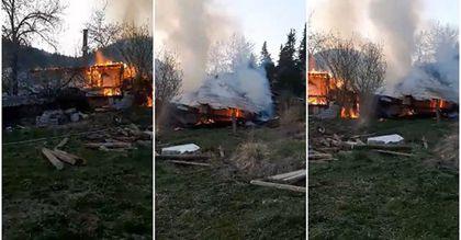 Incendiu puternic la Mănăstirea Agapia! Pompierii și medicii au intervenit de urgență - VIDEO