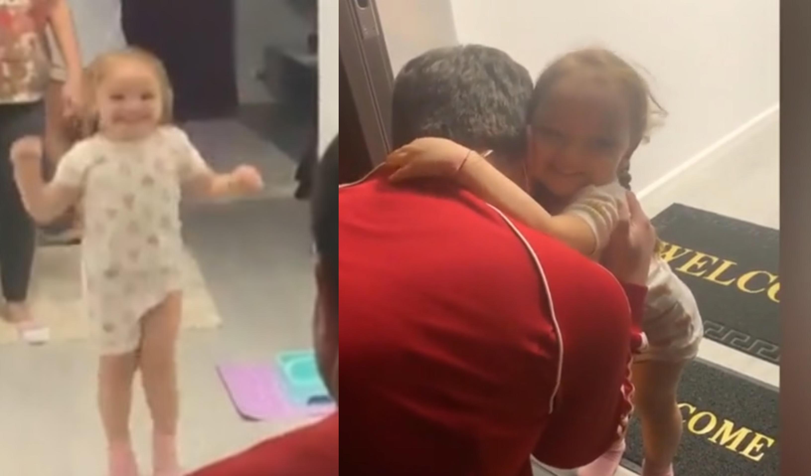 Video | Bucurie până la lacrimi! "Taaaati, ai veeniittt!!"  Reația unei fetițe din România când și-a văzut tatăl ieșit din spital, videcat de coronavirus