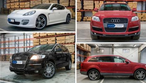 Mașini de lux confiscate, vândute la licitație, la prețuri foarte mici, în România. Un Audi Q7 costă cât un Logan