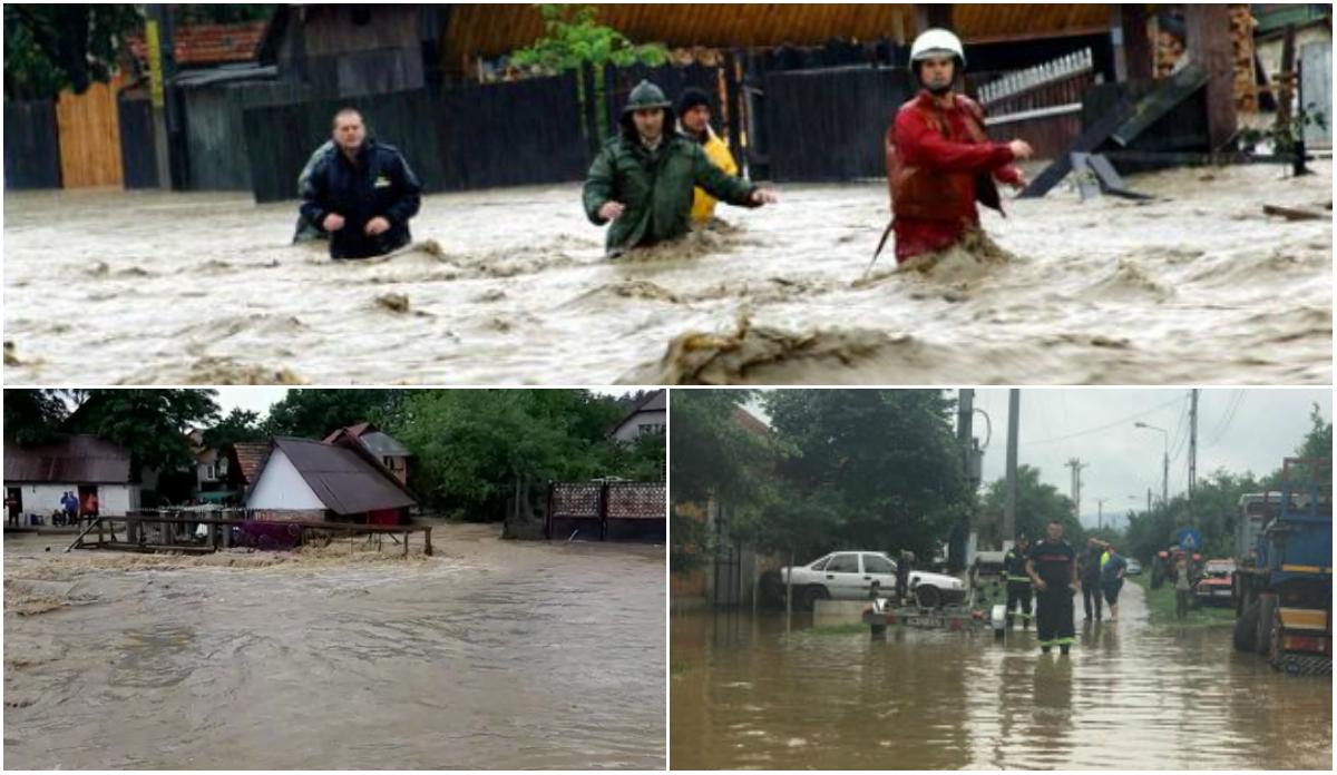 O femeie a fost luată de viitură, în timp ce se chinuia să-și salveze păsările din calea apelor. 90 de localități au fost devastate de inundații