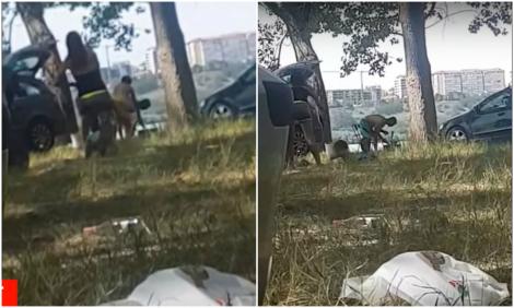 Scene șocante, în Tulcea! O femeie însărcinată, filmată când dă de pământ cu propriul copil, sub privirile îngrozite ale martorilor! - VIDEO