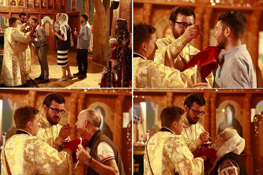 Imagini revoltătoare. Copii şi adulţi împărtăşiţi cu aceeaşi linguriţă, la sfințirea unei Catedrale din Buzău. Un politician, prezent la scenă