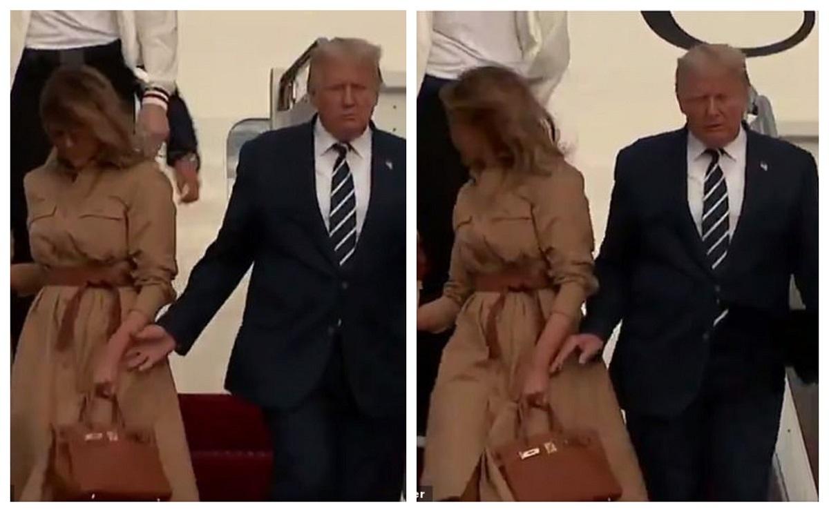 Donald Trump, umilit de soția lui, în public! Ce i-a făcut Melania președintelui american, în fața camerelor de filmat. Video