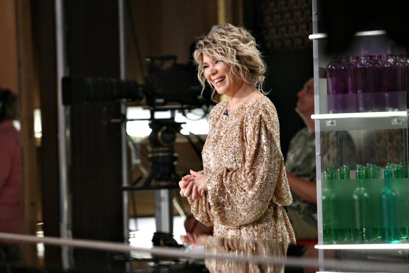 Gina Pistol în platoul emisiunii „Chefi la cuțite” sezonul 8