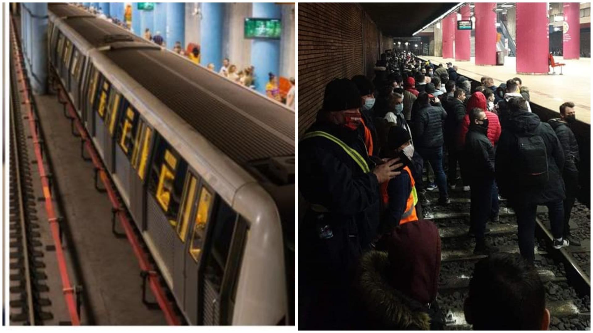 Circulația metrourilor a fost oprită în urma unui protest spontan. Sindicaliștii au coborât pe șine