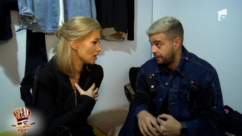 Feli Donose și Speak, stând de vorbă în cabina artistului de la „Chefi la cuțite”