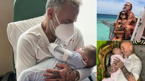 Cum arată fetița lui Gianluca Vacchi după operație. Blu Jerusalema s-a născut cu ”gură de lup”