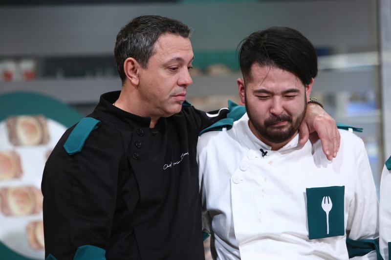 Sorin Bontea și Rikito Watanabe la „Chefi la cuțite”