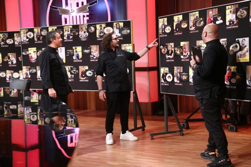 Florin Dumitrescu, Sorin Bontea și Cătălin Scărlătescu in platoul chefi la cutite