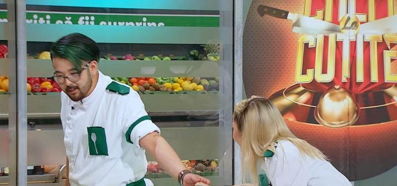 Riki și Elena Matei, în bucătăria „Chefi la cuțite”