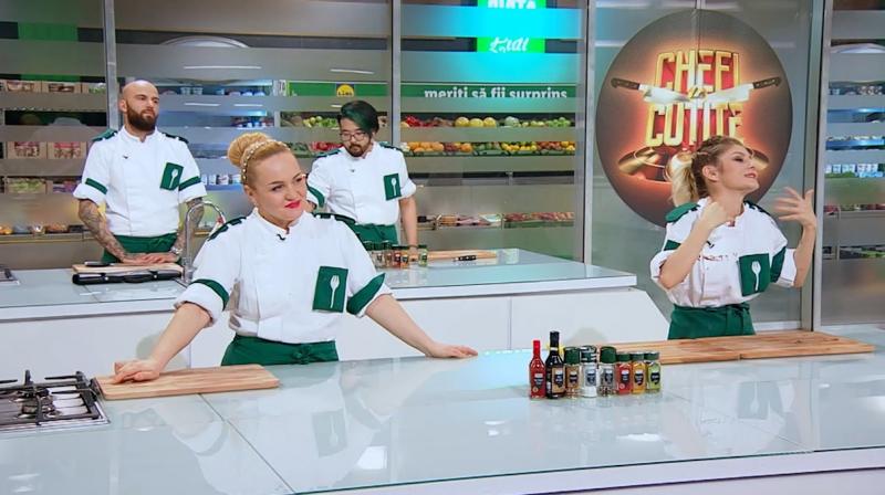 Concurenții din echipa verde, la „Chefi la cuțite”
