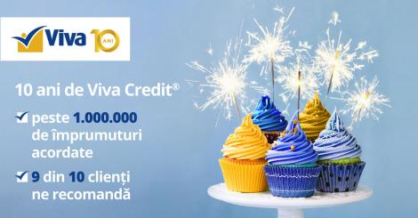 (P) CONCURS: Viva Credit  sărbătorește 10 ani de la primul împrumut acordat 100% online!
