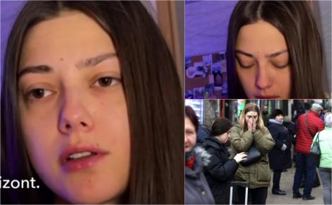 Mărturia unei tinere din Ucraina care a fost trezită de bombardamente și împușcături: ”Am fugit pe balcon"