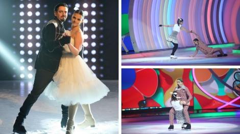 Dancing on Ice - Vis în doi, 12 martie 2022. Cosmin Natanticu și Maria Andreea Coroamă au dansat superb pe gheață. Ce a zis Elwira