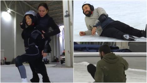 Dancing on Ice - Vis în doi 2022. Cum s-au descurcat Oase, Cătălin Cazacu, Iulia Albu și Ruby la primele antrenamente