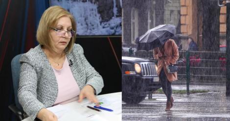 Elena Mateescu, directorul ANM, anunță un posibil cod roşu de fenomene meteo extreme în România. Care sunt localitățile afectate