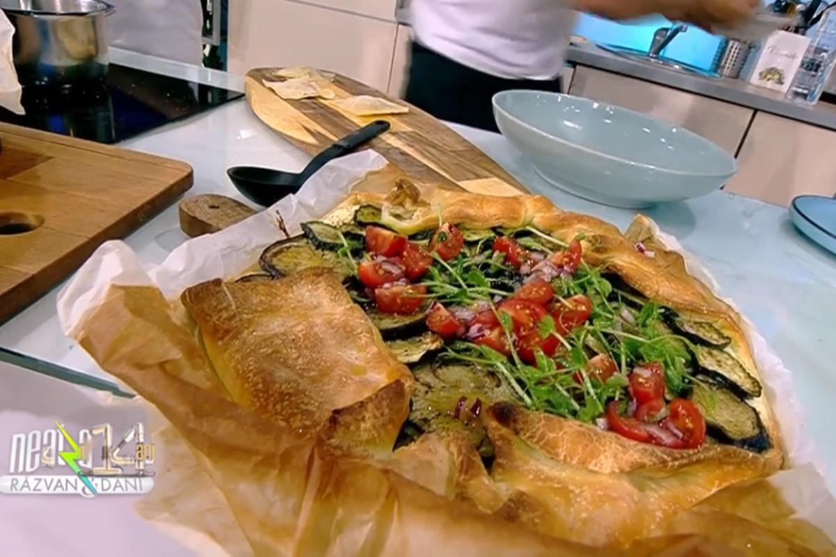 Tartă cu zucchini și vinete și tartă cu roșii cherry și anșoa. Rețetele lui chef Nicolai Tand la Super Neatza, 16 iunie 2022