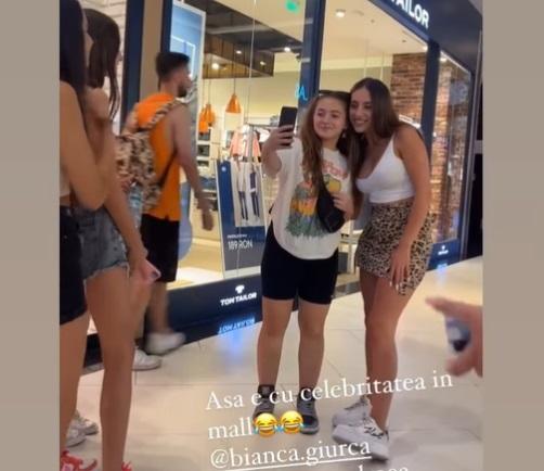 Bianca Giurcă într-un mall