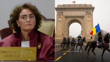 Cine e femeia cu pălărie galbenă care a atras toate privirile la parada de 1 decembrie 2025. Toți ochii au fost îndreptați spre ea