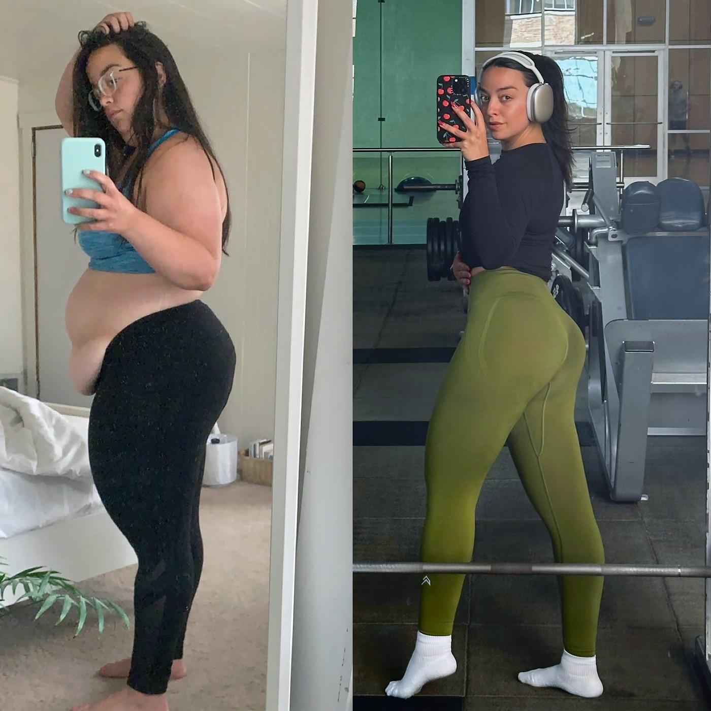 Liza Pasquale, înainte și după ce a aslăbit 63 de kilograme