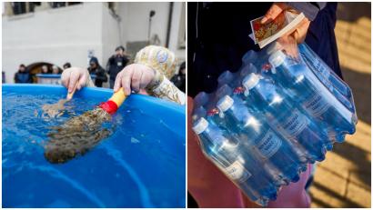 Cât timp poate fi consumată Agheasma Mare, apa sfințită de Bobotează. Ce spune preotul despre tradiția bisericească
