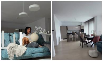 Penthouse-ul Andreei Popescu începe să prindă contur. Cum arată noua locuință, după ce a sosit prima parte a mobilierului