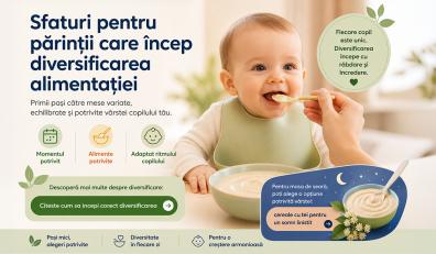 (P) Sfaturi pentru părinții care încep diversificarea alimentației