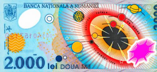 Cât a ajuns să mai coste o bancnotă de 2.000 de lei, cu eclipsa de Soare din 1999! Mulți români o au în case și nu îi știu prețul