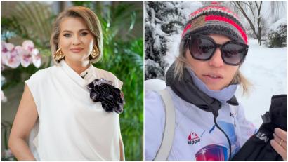 Mirela Vaida a mers aproape 3 kilometri prin nămeții până la genunchi. Cum s-a filmat prezentatoarea în drumul către Acces Direct