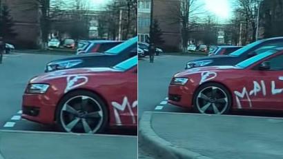 Mesajul de pe o mașină din Hunedoara care a devenit viral. Bărbatul a avut parte de un șoc când l-a văzut