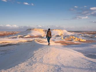 A nins în Sahara, pentru a 7-a oară în jumătate de secol. Cum arată dunele acoperite cu zăpadă