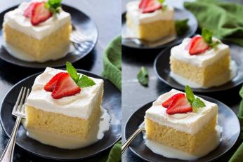 Tres Leches Cake. Un desert simplu, dar foarte gustos și rafinat, pentru momente memorabile