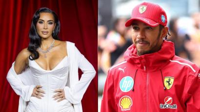 Kim Kardashian și Lewis Hamilton, ipostaze tandre în valurile oceanului. Imaginile care au generat o mulțime de reacții online