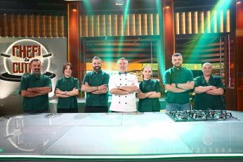 Chefi la cuțite, 8 aprilie 2026. Cine sunt concurenții din echipa lui Chef Alexandru Sautner. Ei poartă tunica verde în sezonul 17