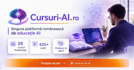 (P) Cursuri-AI.ro lansează prima platformă educațională dedicată exclusiv AI
