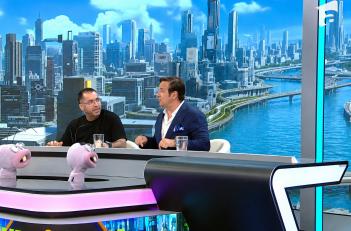 “Furnicuțele”, invitat Răzvan Popescu. Moment surprinzător în care Daniel Buzdugan a căzut de pe scaun