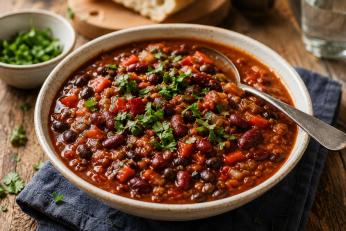Chilli no carne. Rețetă autentică, aromată și sățioasă, fără carne