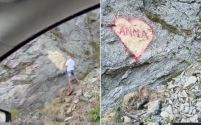 Cine este Anna, femeia al cărei nume a fost scris pe o stâncă din Transfăgărășan. Povestea amorezilor, o adevărată telenovelă