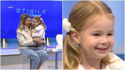 Fiica Mariei Iordănescu, prima apariție într-un platou de televiziune. Ce a spus micuța Teea despre bunicul Anghel Iordănescu
