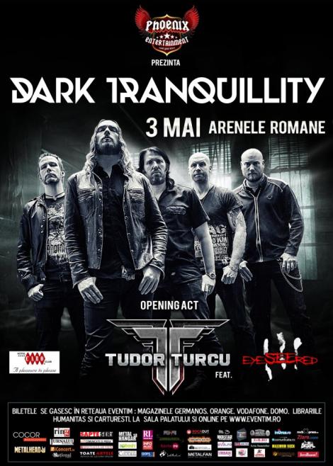Tudor Turcu va canta pe 3 mai, in deschiderea trupei Dark Tranquility, la Arenele Romane!