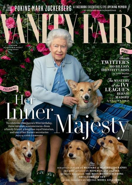 Regina Elisabeta a II-a, pe coperta unei reviste mondene, alături de căţeluşii ei!