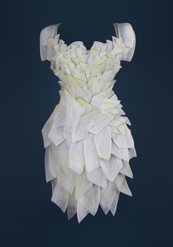 rochie din ridichie albă
