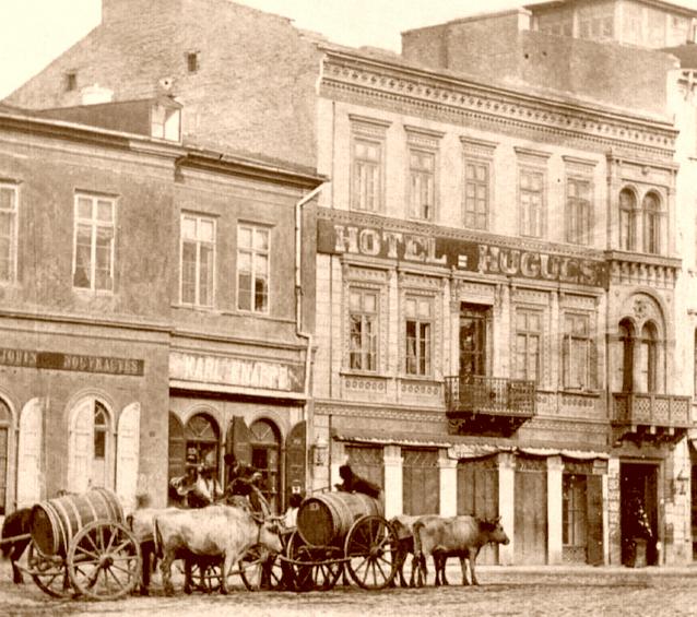 Hotelul Hugues, acum 130 de ani. Se mai pastreaza si astazi...