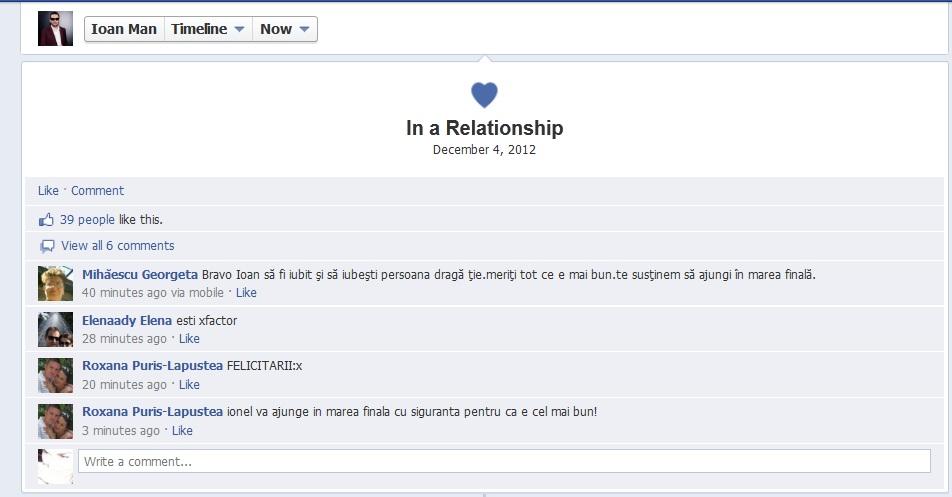 "in a relationship" - Ioane, e treaba serioasa!
