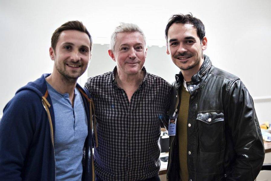 Răzvan și Dani alături de juratul X Factor UK, Louis Walsh