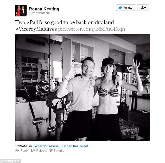 Să tot fii jurat X Factor! Ronan Keating își petrece vacanțele cu ea!